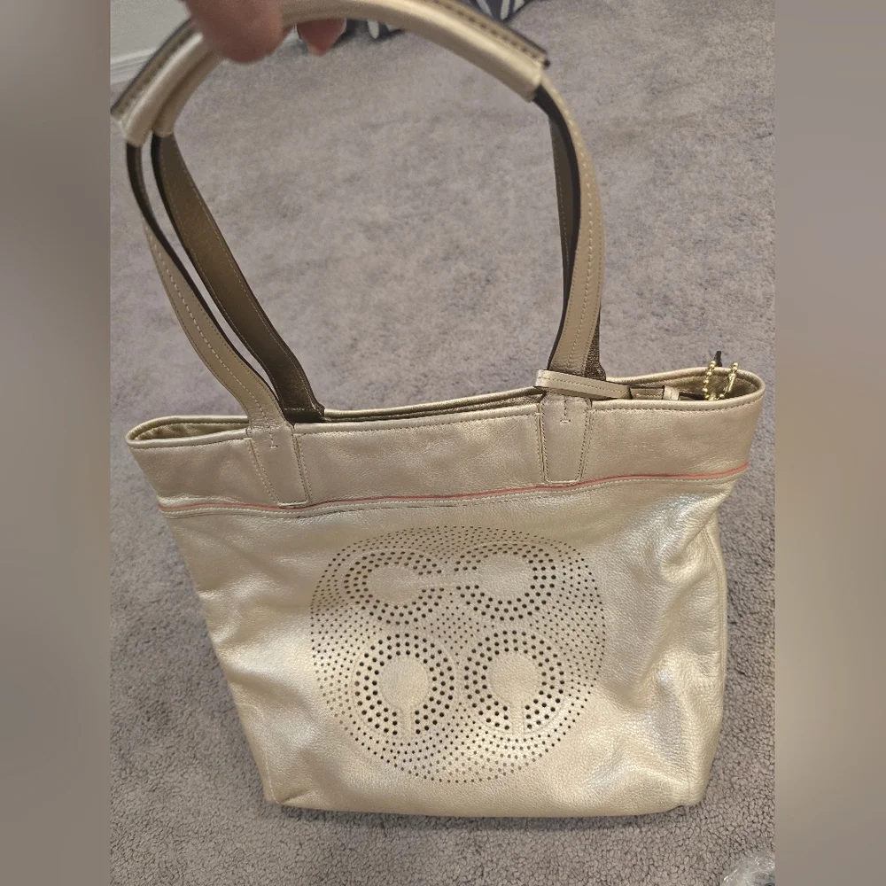 Coach Audrey Gold Tote Bag - Picture 9 of 10
